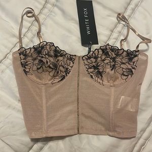 Nwt bustier top white fox